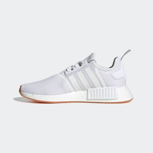 adidas NMD_R1 Primeblue Shoes - M 6.5/W 7.5 - Cloud White / Cloud White / Gum - Picture 11 of 15